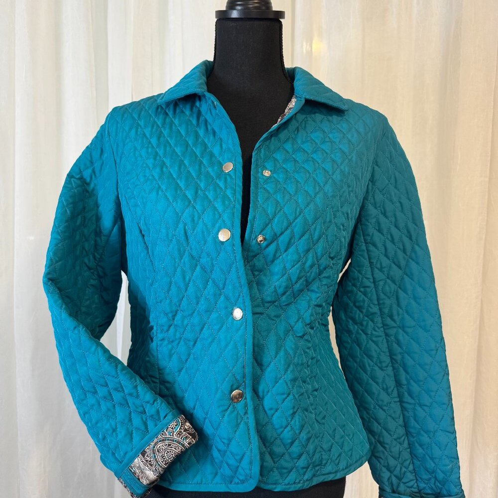 Briggs Teal Quilted Jacket